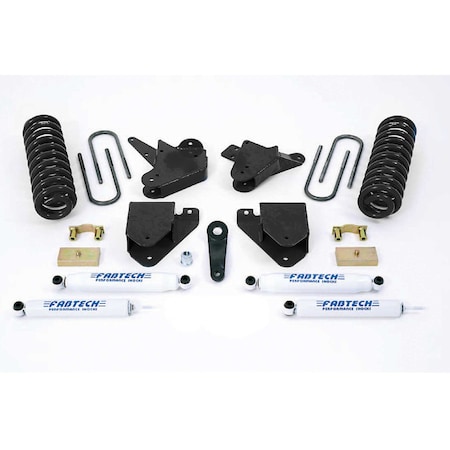 Fabtech 6IN BASIC SYS W/PERF SHKS 01-04 FORD F250/350 2WD &00-05 EXCUR 2WD W/GAS & 6.0L DSL K2098